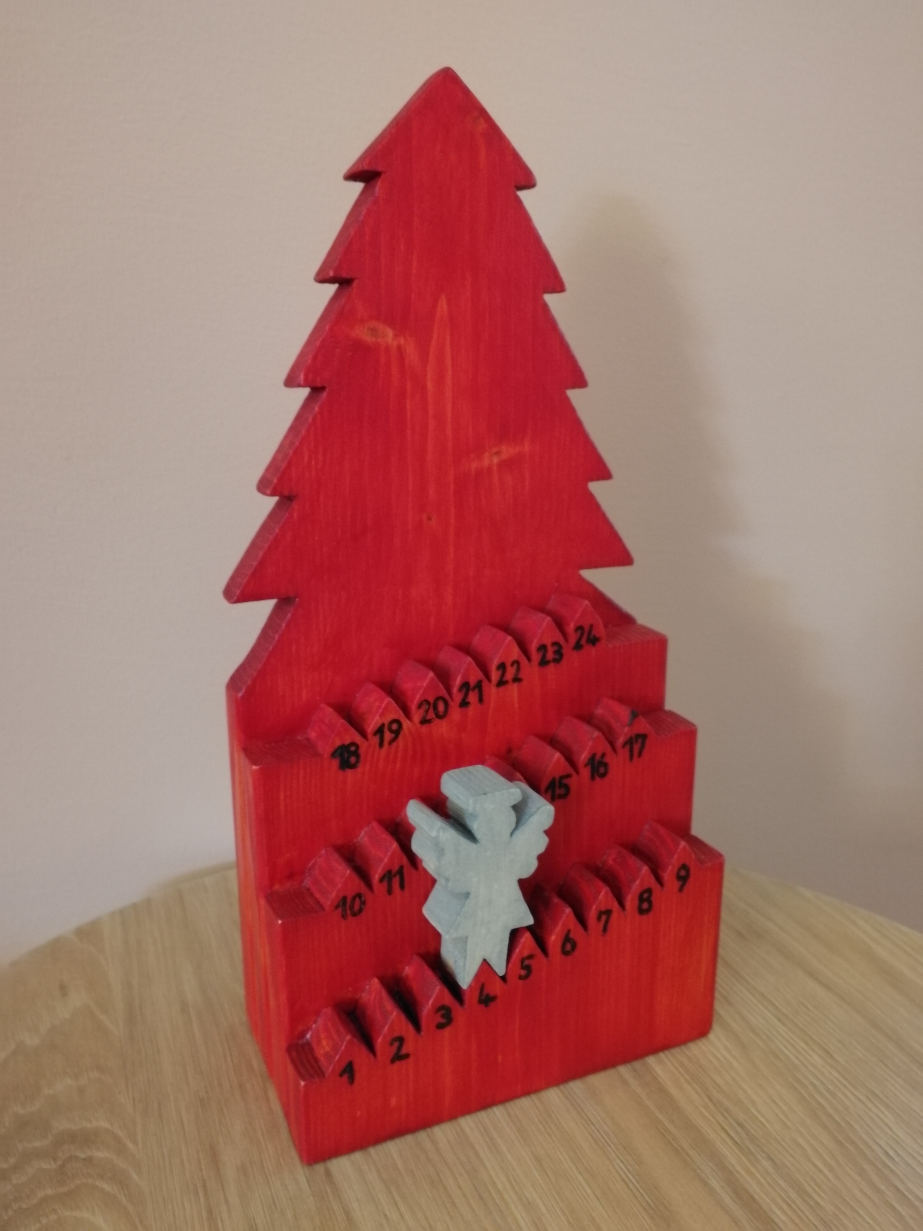 Angyalos adventi lépegető teak